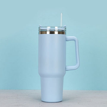 1200ml Stainless Steel Mug Coffee Cup Thermal Travel Car Auto Mugs T hermos 40 Oz Tumbler with Handle Straw Cup Drinkware New In