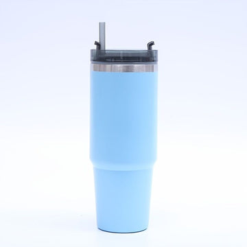 1pc Stainless Steel Vacuum Mug; Home; Office Or Car Vacuum Flask; Insulation Cup With Straw; Insulated Tumbler