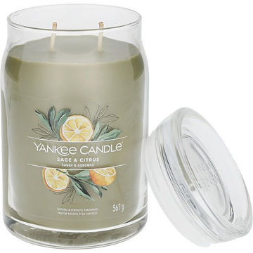 YANKEE CANDLE by Yankee Candle SAGE & CITRUS SCENTED LARGE JAR 22 OZ