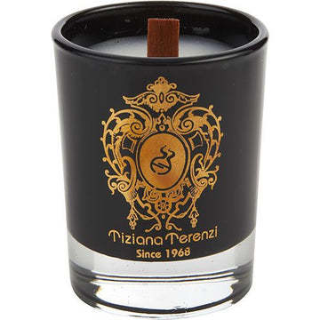 TIZIANA TERENZI ALMOND VANILLA by Tiziana Terenzi SCENTED BLACK GLASS CANDLE 1.4 OZ