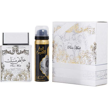LATTAFA PURE MUSK by Lattafa EAU DE PARFUM SPRAY 3.4 OZ & DEODORANT 1.6 OZ
