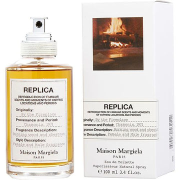 REPLICA BY THE FIREPLACE by Maison Margiela EDT REFILLABLE SPRAY 3.4 OZ