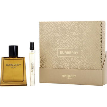 BURBERRY HERO by Burberry EAU DE PARFUM SPRAY 3.4 OZ & EAU DE PARFUM SPRAY 0.34 OZ MINI