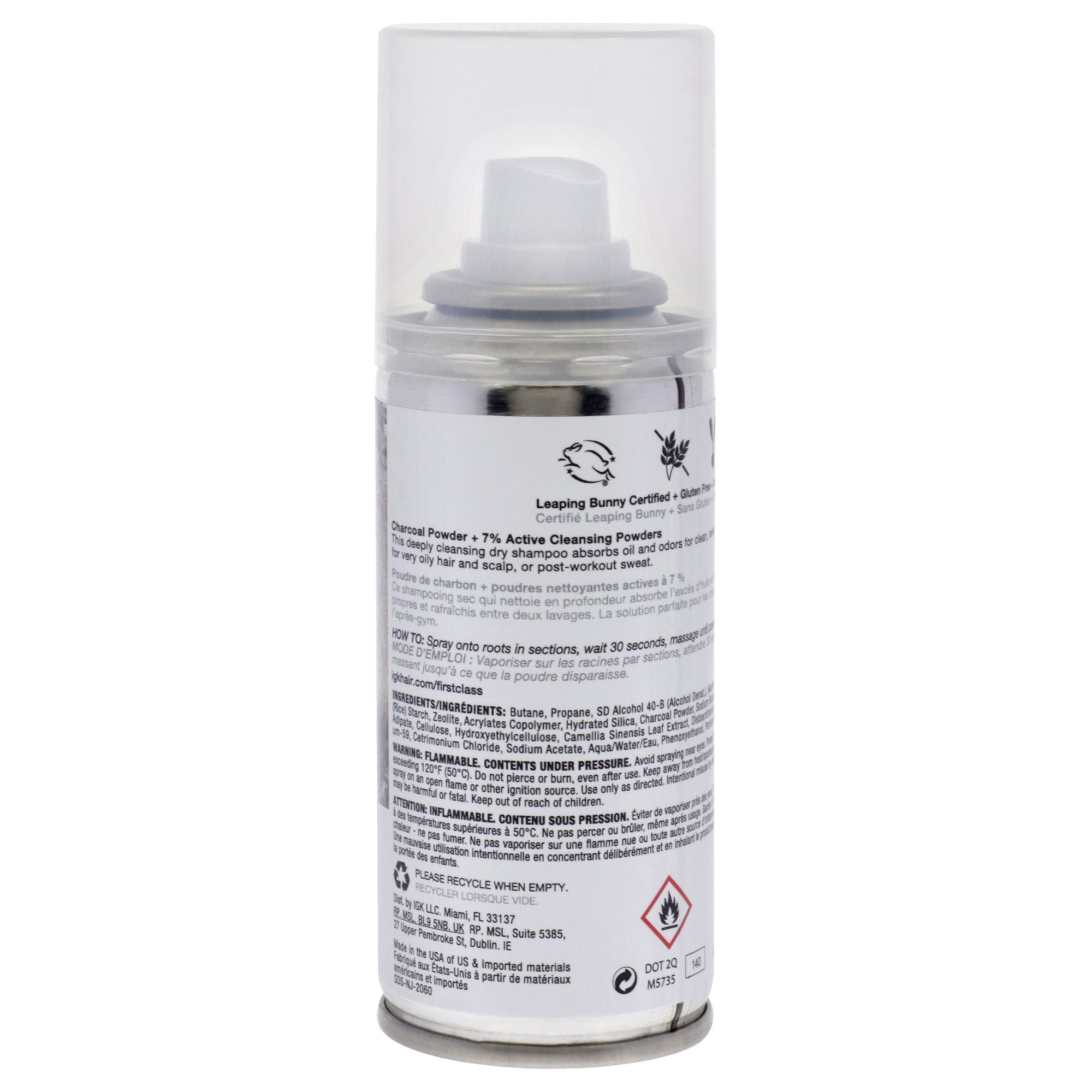 First Class Charcoal Detox Dry Shampoo by IGK for Unisex - 2 oz Dry Shampo