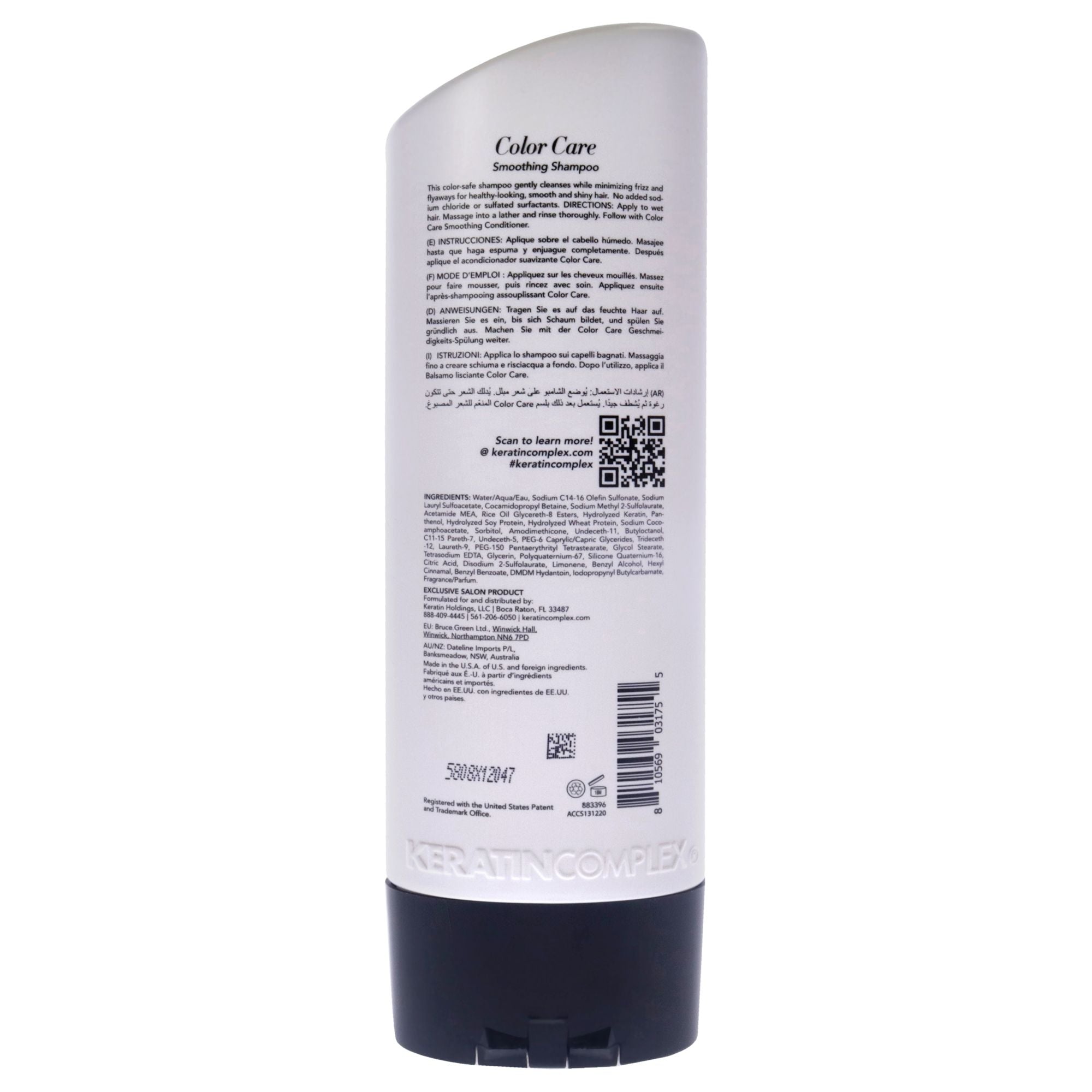 Keratin Color Care Smoothing Shampo by Keratin Complex for Unisex - 13.5 oz Shampoo