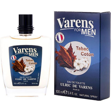 VARENS FOR MEN TABAC COTTON by Ulric de Varens EDT SPRAY 3.4 OZ