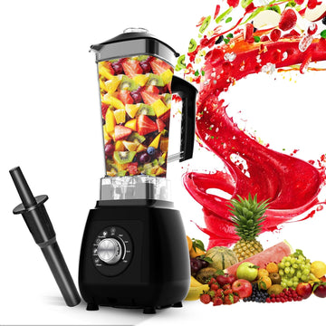 5 Core 2L Professional Countertop Blender For Kitchen 68 Oz 2000W High Speed BPA Free 6 Titanium Blade Smoothie Blender Electric For Soup Shake Juice Multi-Speed Manual JB 2000 M
