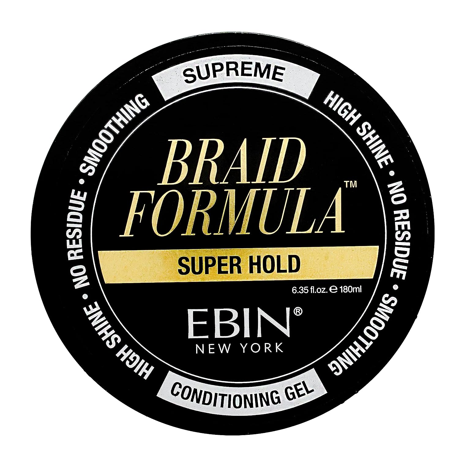 EBIN NEW YORK Braid Formula Conditioning Gel, Super Hold, 11oz