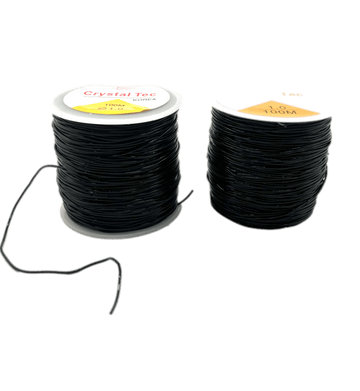 Elastic Thread Black - 100 meters