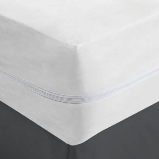 Fabric Zippered Waterproof and Bed Bug Mattress Protector