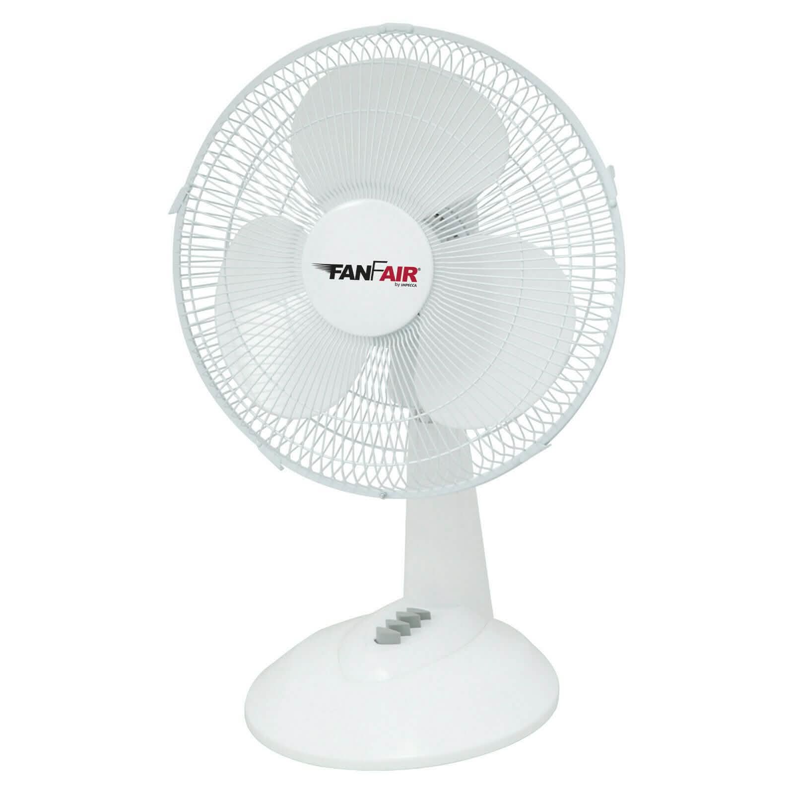 Impecca FanFair 12-inch 3-Speed Desktop Fan