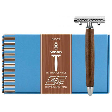 Fatip Double Edge Safety Razor Wood Noce Pc