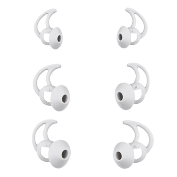 CYADCI Silicone Earbud Tips Compatible with Bose QuietComfort Earbuds and Sport Earbuds3 PairsSilver