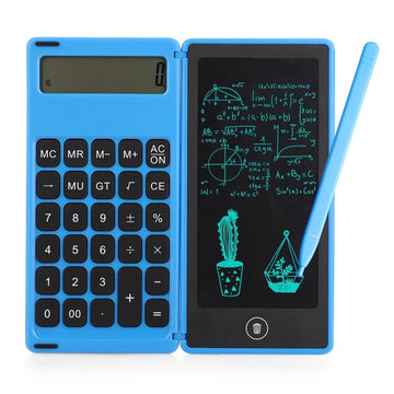 Foldable Calculator & 6 Inch LCD Writing Tablet Digital Drawing