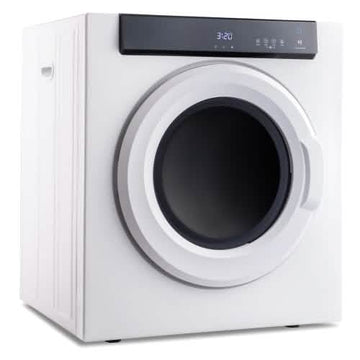 Front Load Laundry Dryer with Touch Screen Panel and Stainless Steel Tub