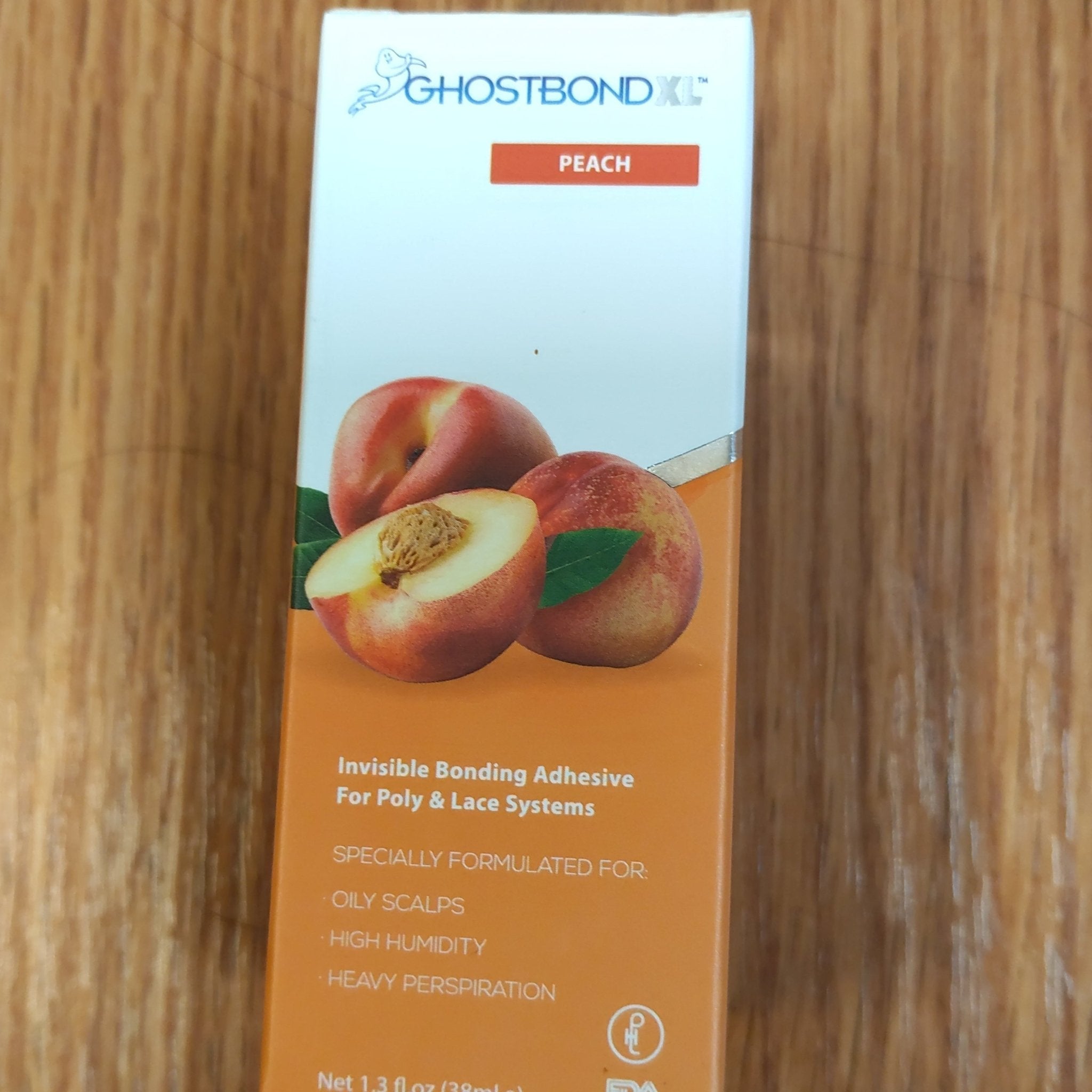 GhostBond XL Hair Replacement Adhesive - 1.3oz - Invisible Bonding Wig Glue: Extra Moisture Control Peach