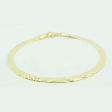 Gold Filled Herringbone 7.5 Inch Bracelet