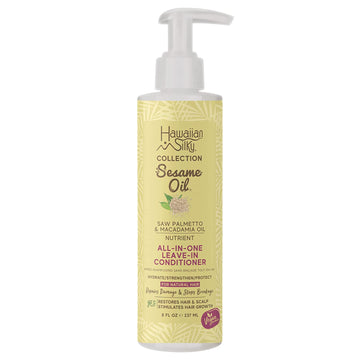Hawaiian Silky Sesame Oil All-in-One Leave-In Conditioner, 8 oz