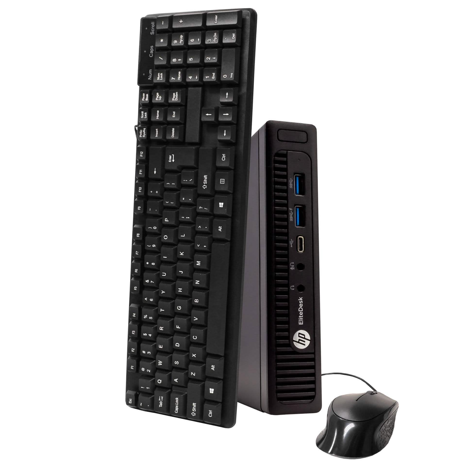 HP EliteDesk 800G14 Tiny Form Factor Computer PC - Windows 10 Professional 64 bit (Refurbished)
