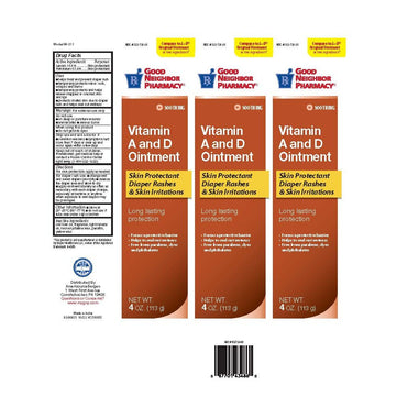 GNP Vitamin A & D Ointment, 4 oz Tube