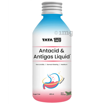 Tata 1mg Antacid & Anti-Gas Liquid Fast Relief for Heartburn & Gas 200ml