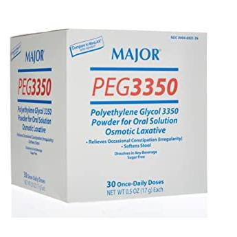 Major Polyethylene Glycol 3350 Powder Laxative
