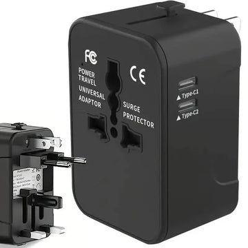 International Portable Worldwide All-in-One Plug Travel Adapter Converter for USA EU UK AUS