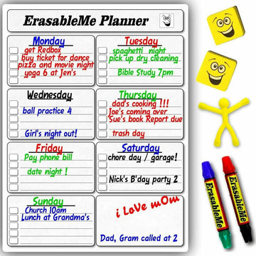 ItemMax Magnetic Dry Erase Calendar for Refrigerator