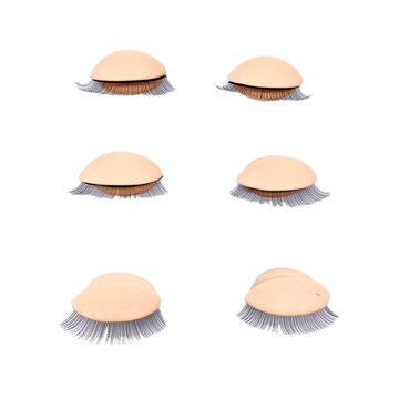 Lashes Training Head Eyes replacement Set of 3 pairs