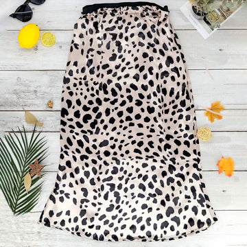 Leopard Slip Skirt