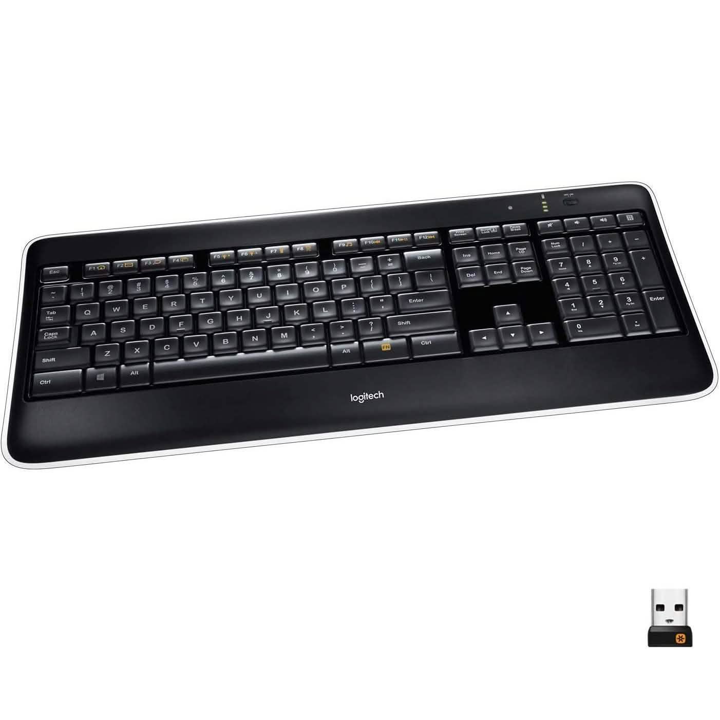 Logitech K800 Wireless Illuminated Computer Keyboard (Refurbished)