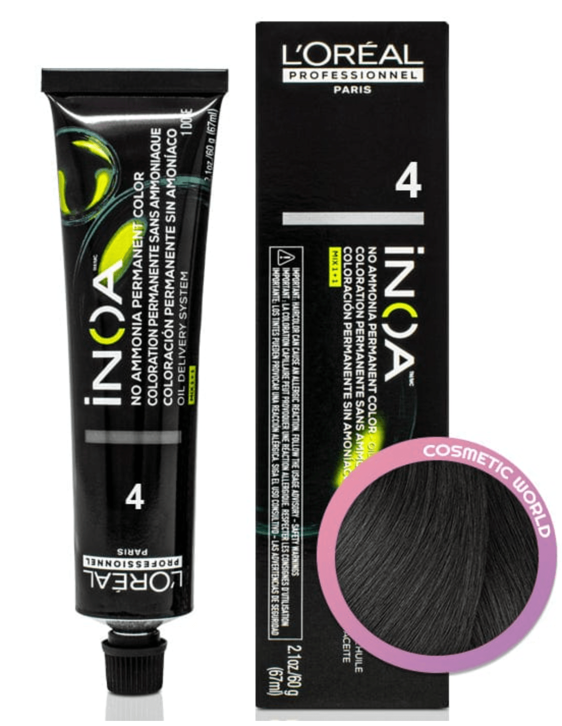 L'Oréal Professionnel INOA Ammonia-Free Permanent Hair Color, 2.1 oz