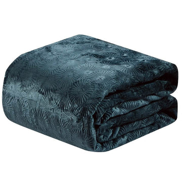 Louvre Blanket-Teal-King