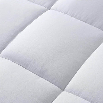 Lux Decor Collection Quilted Fitted Fully Cover Mattress Topper