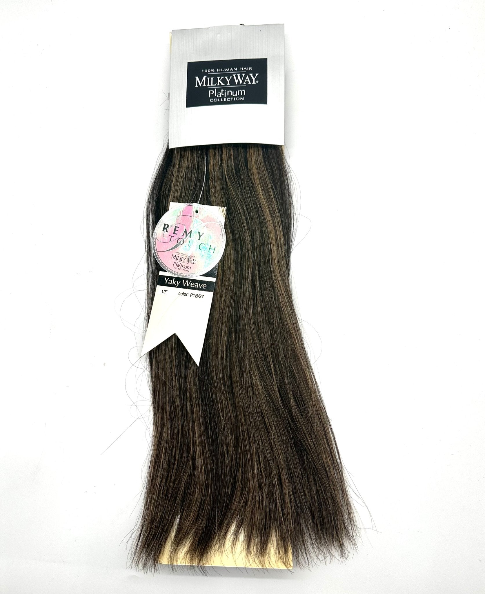 Milky Way 100% Human Hair For Weaving - Milky Way Platinum Yaky 12''