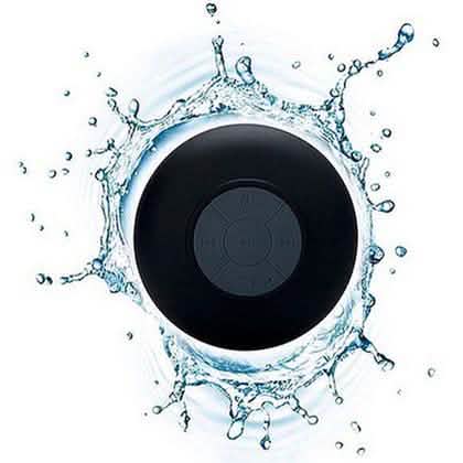 Mini Portable Bluetooth Waterproof Shower Speaker w/ Built-in Mic & Suction Cups