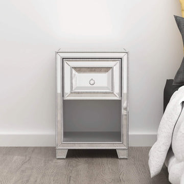 Mirrored Accent Bedside Coffee Table