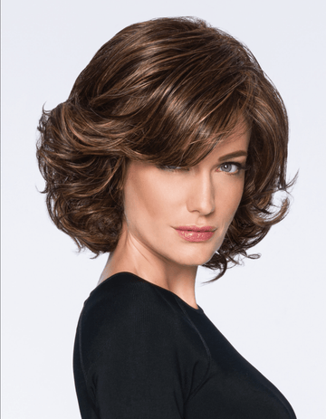 Modern Flair Wig Color R2 Ebony - Hairdo Wigs Mid-Length Layered Soft Wave Bob TRU2Life Heat Friendly Synthetic