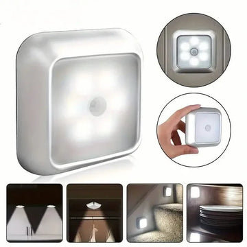 Motion Sensor Night Light, 6 LED Wall Lamp