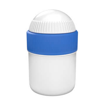 SAMIX 50 mL Compounding Jar, White with Blue Lid, Pack of 10