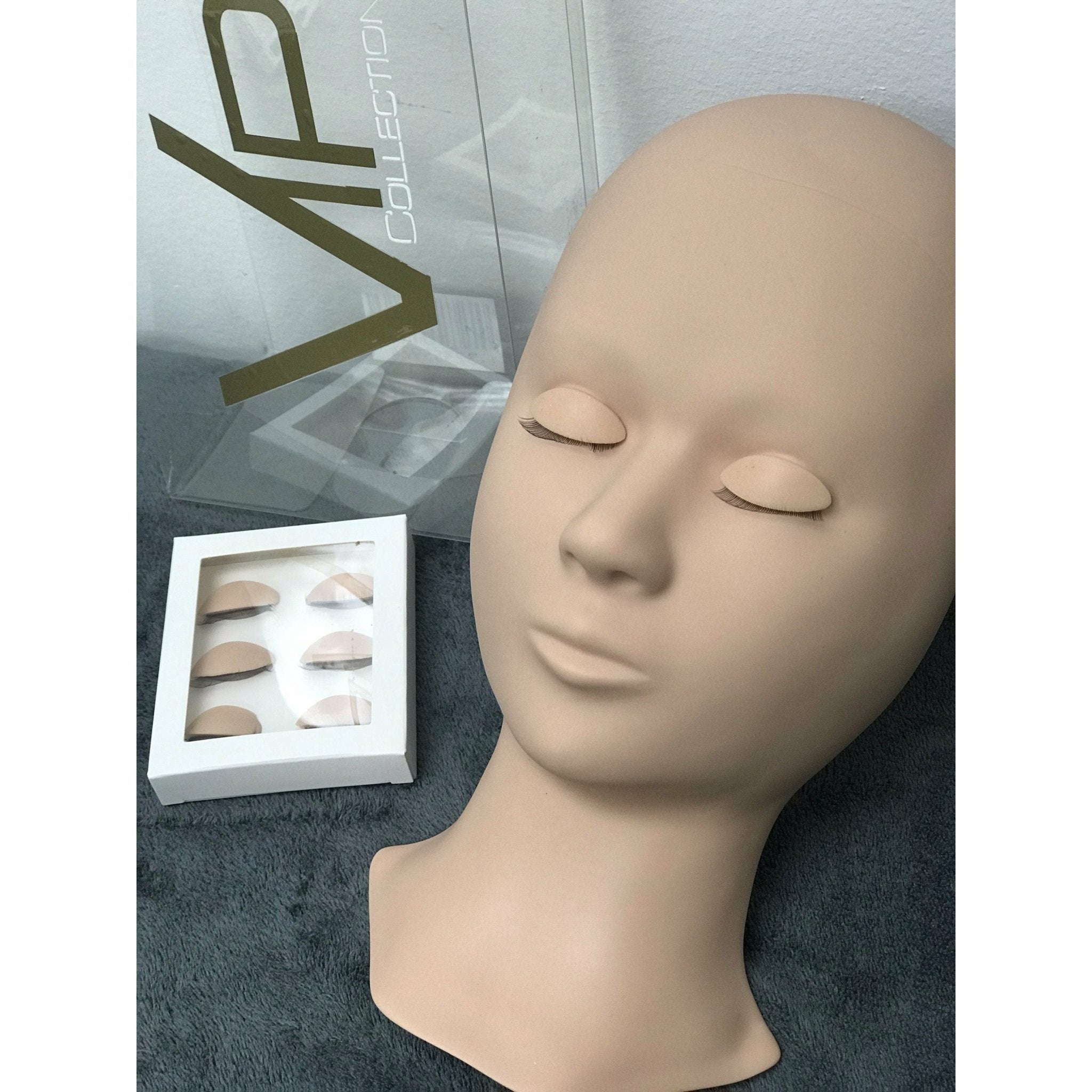 New Eyelash Practice Mannequin with 3 sets of removable eyes.