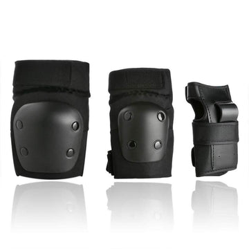 Odoland Knee and Elbow Waist Pads for Cycling, Skating, Mini Biking Riding Adjustable Size