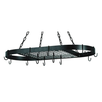 Old Dutch Oval Matte Black Hanging Pot Rack