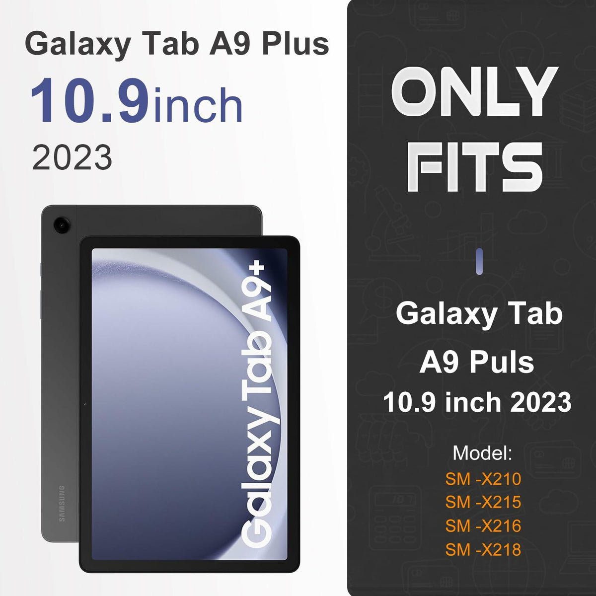 CoBak 2 Pack Screen Protector for Samsung Galaxy Tab A9 Plus 10.9 Inch 2023,