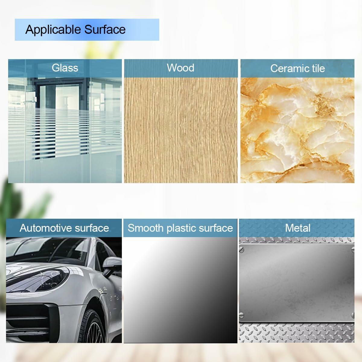 56 pcs Clear Self Adhesive Door Stoppers Set Wall Protectors 1.57x0.33"