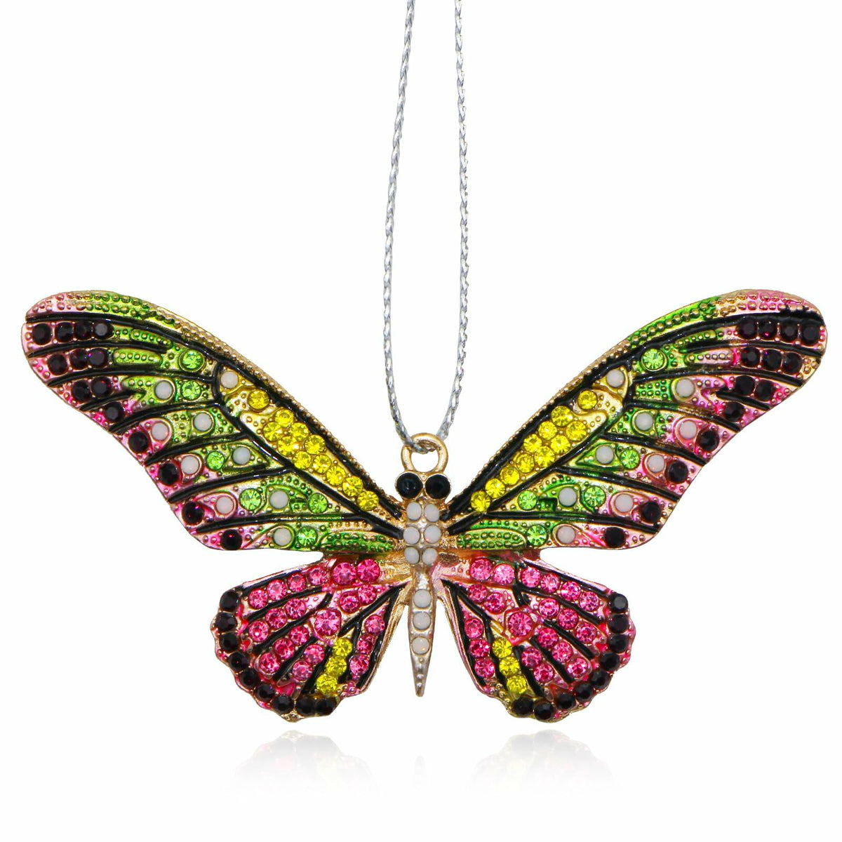 Colorful Butterfly Christmas Ornaments Tree Charms - New - Single Unit