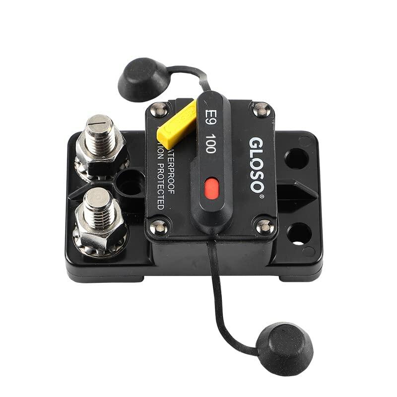 GLOSO 60A E9T Single Pole Thermal Circuit Breaker Manual Reset Automotive
