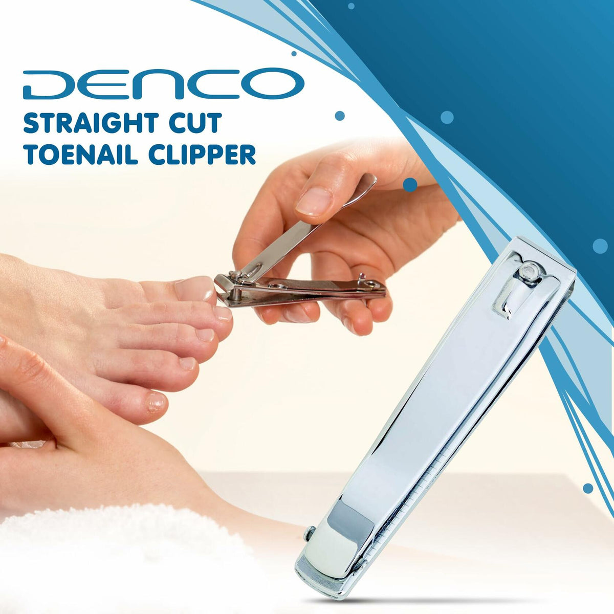Denco Straight Cut Toenail Clipper Silver 1 Count Model 3559N New