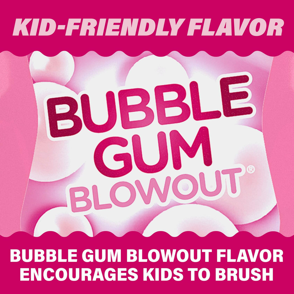 ACT Kids Anticavity Fluoride Toothpaste Bubble Gum Blowout 4.6 oz New