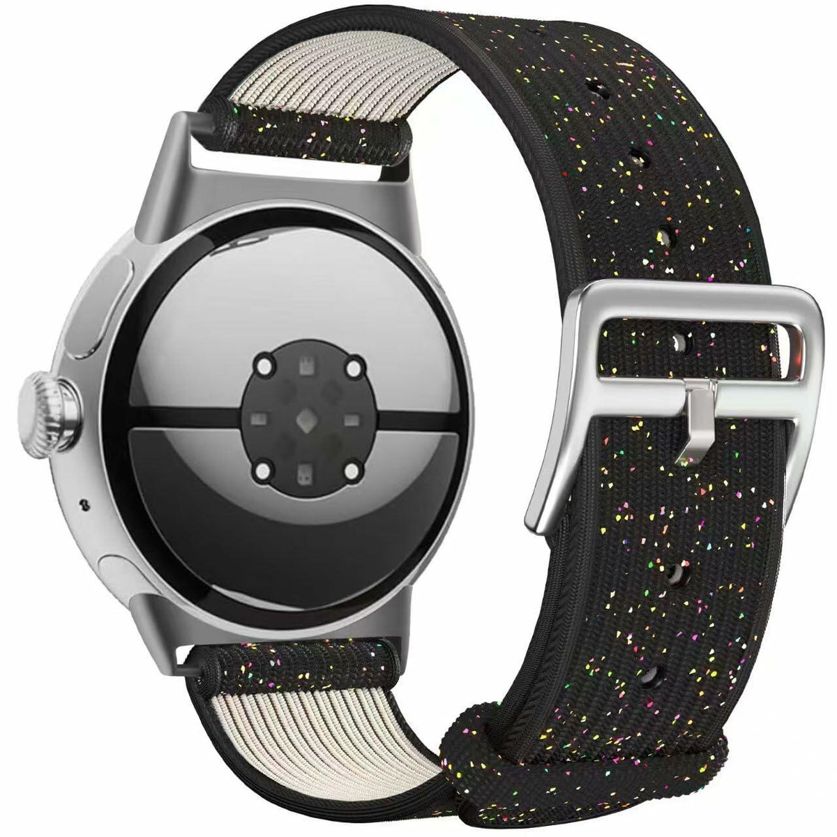 SKCC Nylon Bands for Google Pixel Watch 2 & 3 41mm Black Adjustable